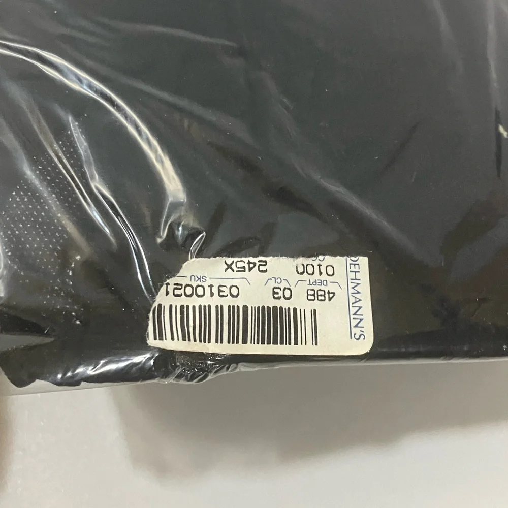 Vintage 1991 Donna Karan Body Toners Jersey Black Pantyhose Size Small Style 245